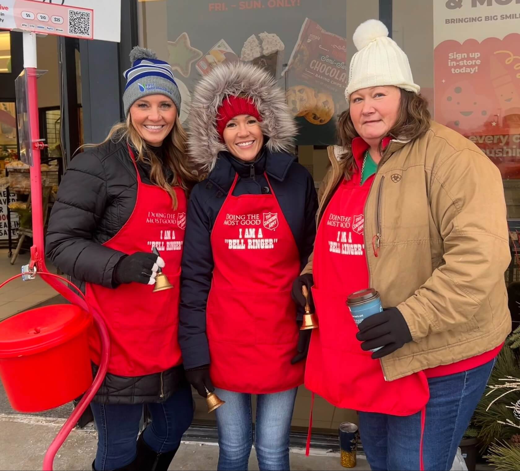 Our Norfolk branch braved a chilly 7° day to ring bells for the Salvation Army — spreading holiday cheer and raising funds for a great cause!